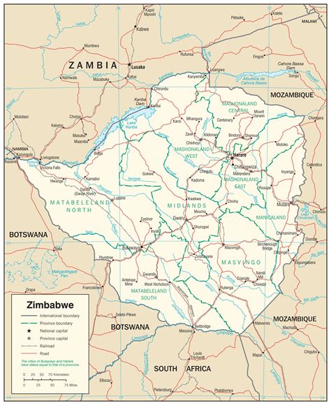 Карты Зимбабве | Большие карты Зимбабве с возможностью скачать и распечатать