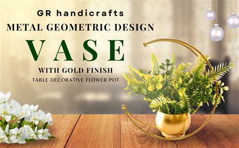 Buy GR handicrafts 10 inch Geometric Decorative Metal Round Shape ...