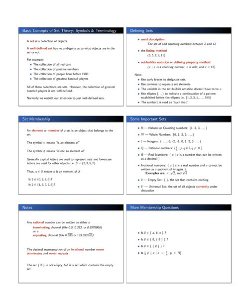 Set03-2x3 - Tutorial assignments - Basic Concepts of Set Theory ...