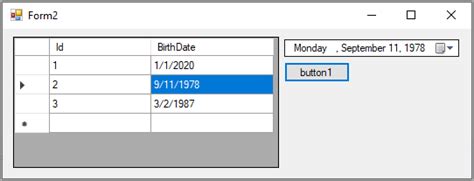 Image result for Student Database DataGridView Date