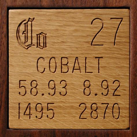 Facts, pictures, stories about the element Cobalt in the Periodic Table