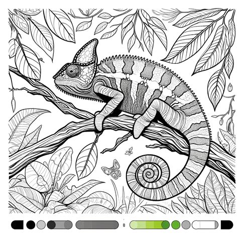 Reptiles & Lizard Coloring Pages - Over 100 Free Designs