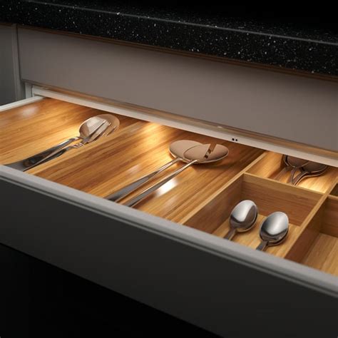 MITTLED LED ktchn drawer lighting w sensor, dimmable white, 76 cm (30 ...