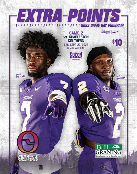 2023 Western Carolina Football - Digital 'Extra Points' Game Day ...