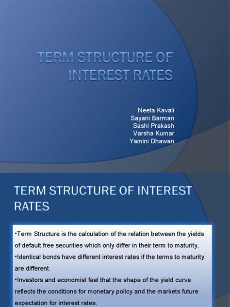 Term Structure of Interest Rate Explained 的图像结果