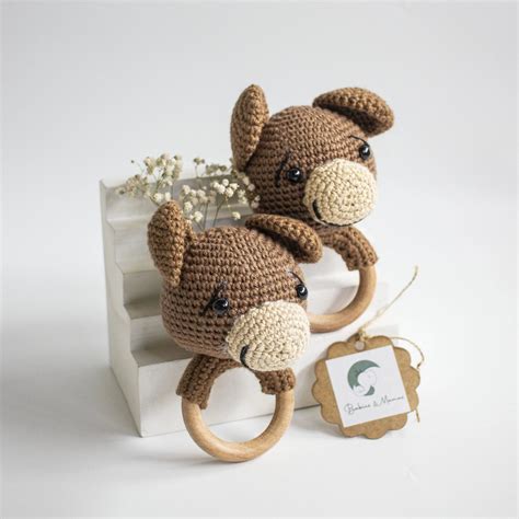 Handmade Bear Crochet Rattle – Babble Wrap