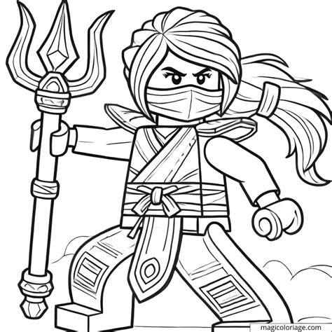 Ninjago Coloring Pages Nya