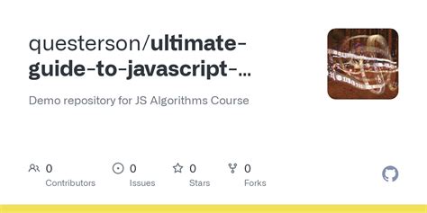 Image result for GitHub JavaScript Algorithms and Data Structures