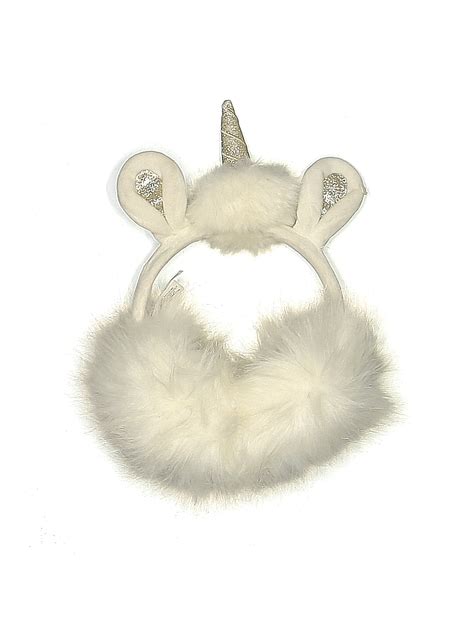 Justice Solid White Ivory Ear Muffs One Size (Kids) - 33% off | ThredUp