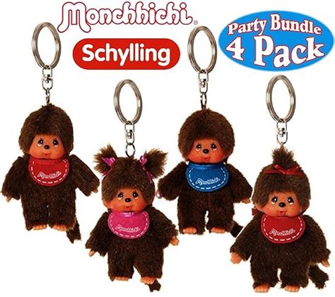 Buy Schylling Monchhichi Classic Plush Keychains Complete Gift Set ...