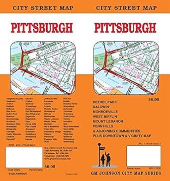 Pittsburgh, Pennsylvania Street Map : GM Johnson: Amazon.in: Books