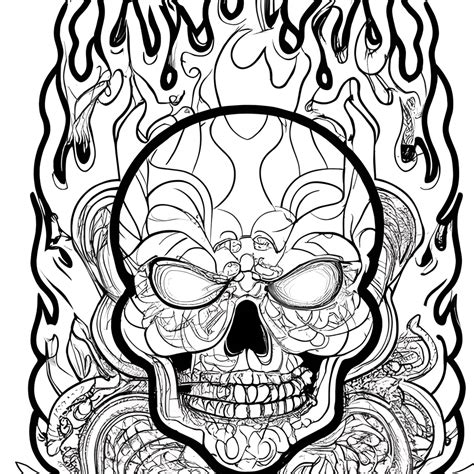 Skull Coloring Pages
