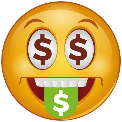 Cartoon, dollar, emoji, emotion, face, money, smiley icon - Download on ...