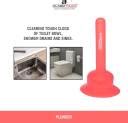 CLASSY TOUCH Sink Plunger with Ergonomic Handle, Drain Blaster Pump ...