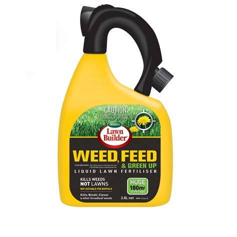 Scotts Lawn Builder 2.8L Weed, Feed & Green Up Liquid Lawn Fertiliser ...