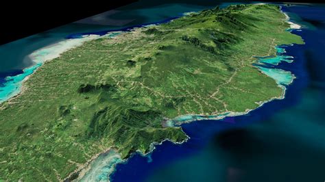 Upolu island samoa full 3d model terrain 3D model | CGTrader