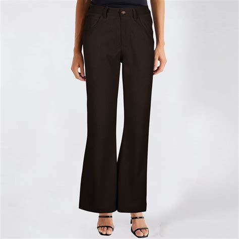 Brondbend Womens Straight Leg Pants Tall Pants for Women Long High ...