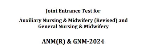 WBJEEB ANM (R) & GNM 2024 On August 4; Paper Pattern, Marking Scheme ...