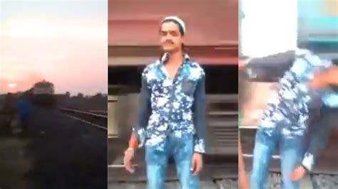 Man Gets Hit By Train While Filming Reels On Railway Track; Chilling ...