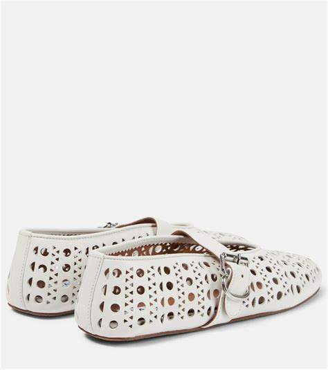 Alaïa Vienne leather ballet flats ALAÏA