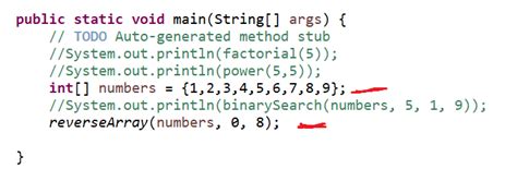 Print a Method Reverse of an Array Using Java 的图像结果