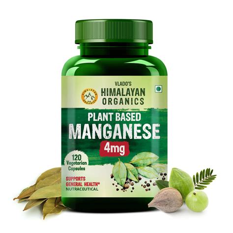Himalayan Organics Plant Based Manganese 4Mg Capsules – Sushain