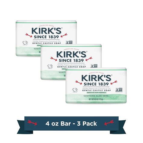 Amazon.com : Kirk's Natural Original Coco Castile Soap with Aloe Vera ...
