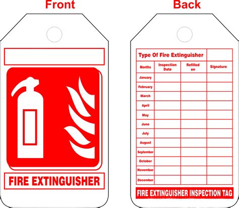 Buy Fire Inspection Tag Online At Lowest Price