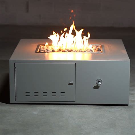 Gallaway Propane Tank Fire Pit Table - Stainless, Corten Steel or Copper