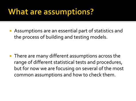 Assumptions Explained 的图像结果