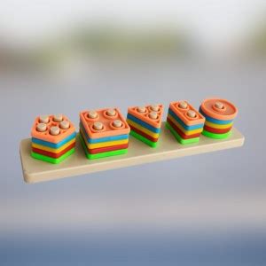 GODEX Geometric Shape Sorter Puzzle Toy Shape Matching Blocks Color ...