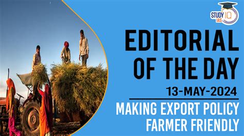 Making Export Policy Farmer Friendly: Boosting Agricultural Trade ...