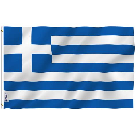 ANLEY Durable Polyester 3x5 Ft Greece Flag - Greek National Flags - Walmart.com
