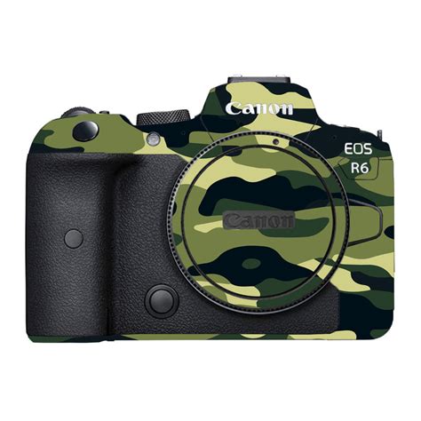 Forest Green Camo Canon EOS R6 Mark I Camera Skins