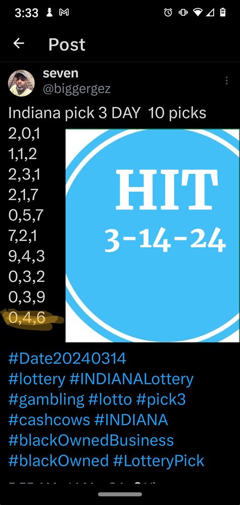 Indiana Pick 3 & 4 Lottery Numbers for Windows 7, 8, and 10 Only - Etsy