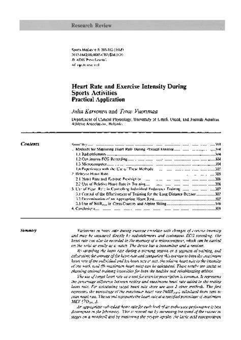 Intensity of Exercise 的图像结果