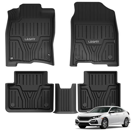 LASFIT LINERS Honda Civic 2016-2021 Custom Fit Floor Mats TPE Car ...