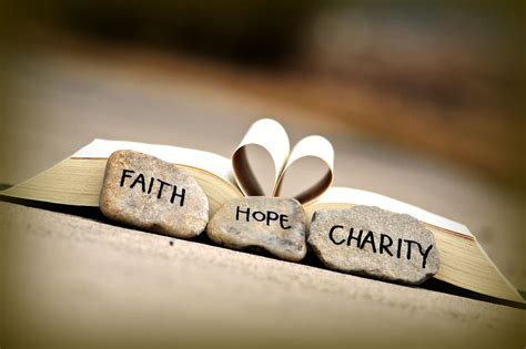 Faith, Hope, and Charity Place Card Holders