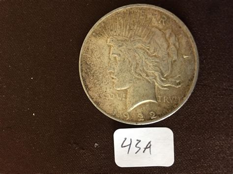 Lot - 1923 US Silver Peace Dollar Coin