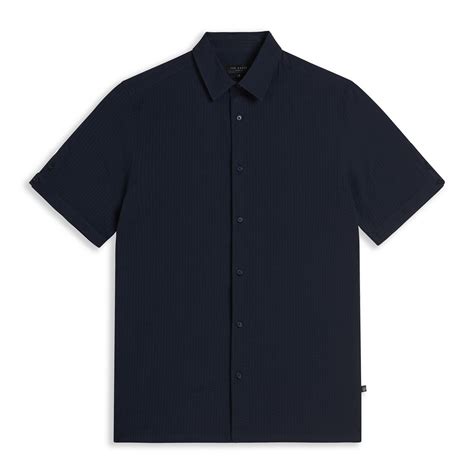 Buy Men Navy Regular Solid Short Sleeves Casual Shirts Online - 904282 ...