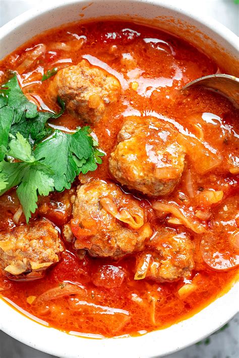 Cabbage Turkey Meatballs Soup Recipe – Turkey Soup Recipe — Eatwell101