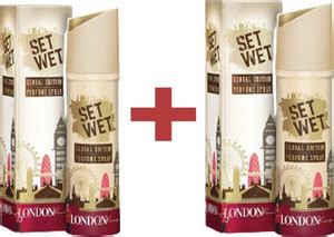 SET WET London Luxury Global Edition (Pack of 2) Deodorant Spray - For ...