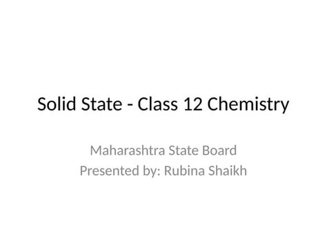 Image result for Solid State Full Class 12