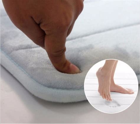 Memory Foam Absorbent Soft Floor Mats Non-slip Rugs Bath Bathroom ...