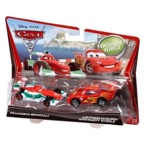 Buy Disney Cars 2 Francesco Bernoulli & Lightning Mcqueen (with Party ...