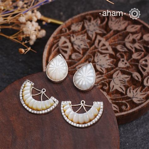 Studs – aham jewellery | handcrafted silver jewellery