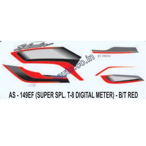Graphics Sticker Set for Hero Super Splendor i3S | Type 8 | Digital Me