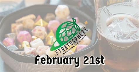 DnD at Stratosphere Brewing, Stratosphere Brewing Company, Mount Holly ...