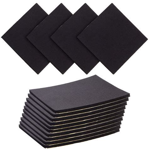 10 Pack Adhesive Foam Padding 1/4 Inch Thick Neoprene Rubber Sheets ...