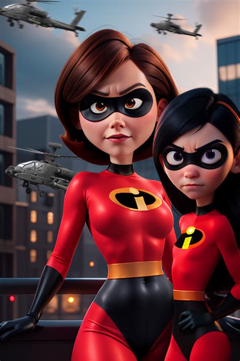 Helen and Violet Parr - The Incredibles by RafAI33 on DeviantArt